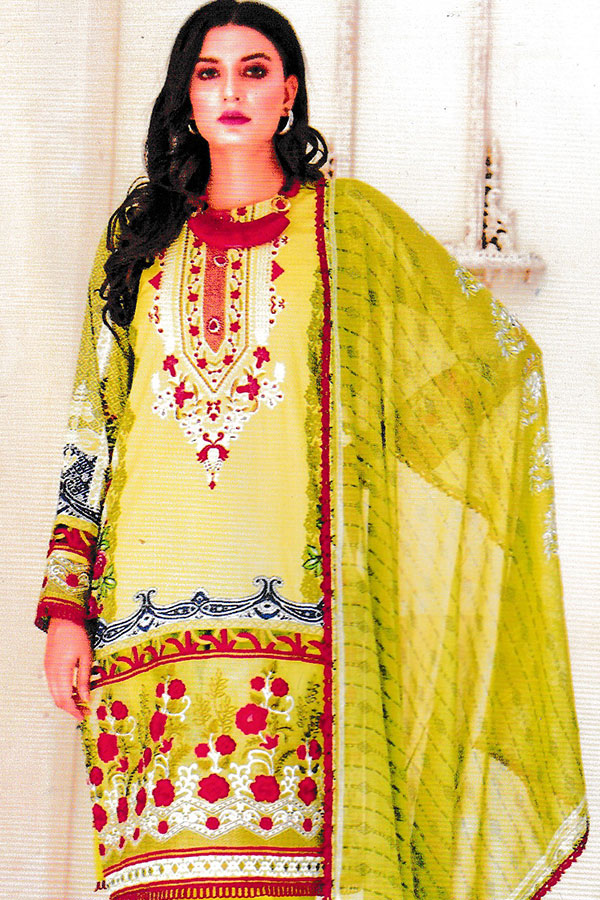 Zohra Emb Lawn`23 V#2 D#01 (P Green)