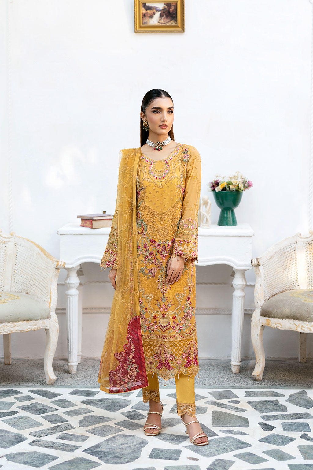Ramsha Chevron Chiffon`25 Vol-10 D#1004