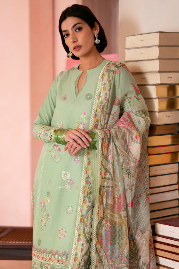 Seran Jahaan Unstitched Eid Edit 2024 Dure D-09