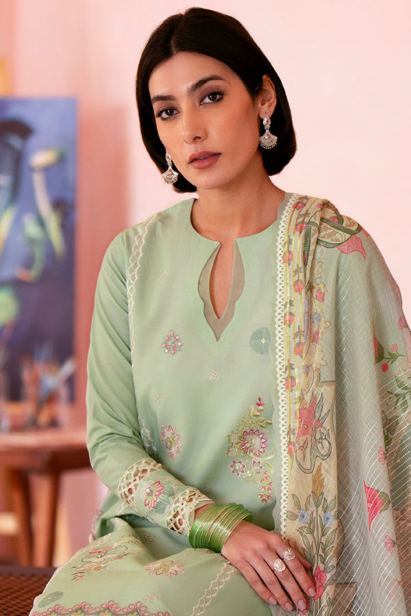 Seran Jahaan Unstitched Eid Edit 2024 Dure D-09