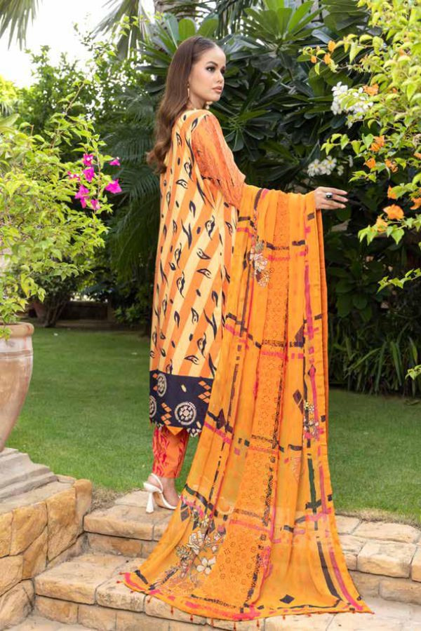Mi Creation Dhagakari Viscose`24 D#1 (Orange)