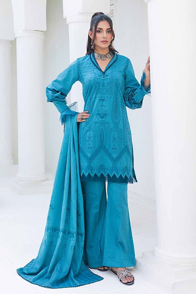 Gul Ahmed Print Lawn`24 MJ#42006-A