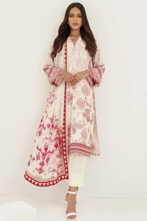 Al Karam S/S Lawn'21 SS # 23.1 V # 2 Pink