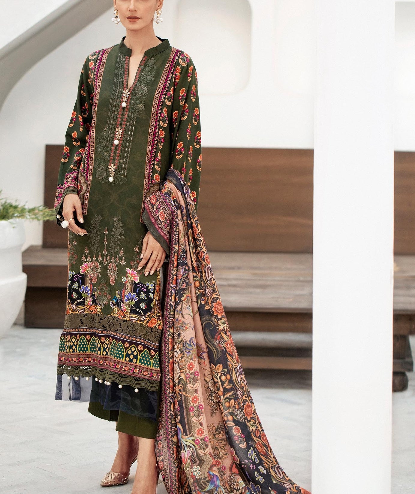 Lala Blossom Emb Linen`23 LW#0031