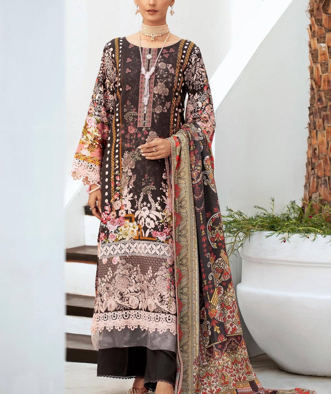 Lala Blossom Emb Linen`23 LW#0027