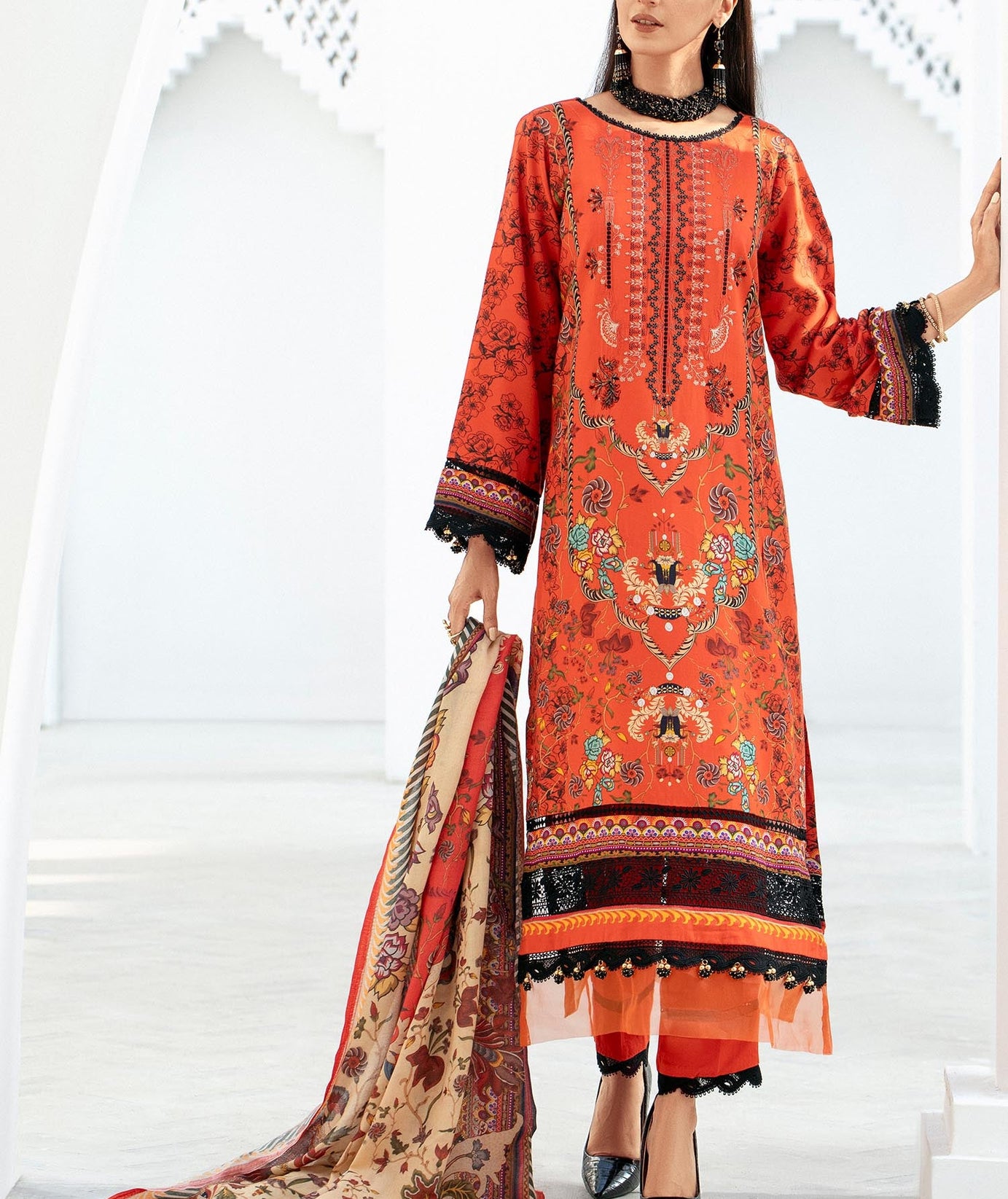 Lala Blossom Emb Linen`23 LW#0030