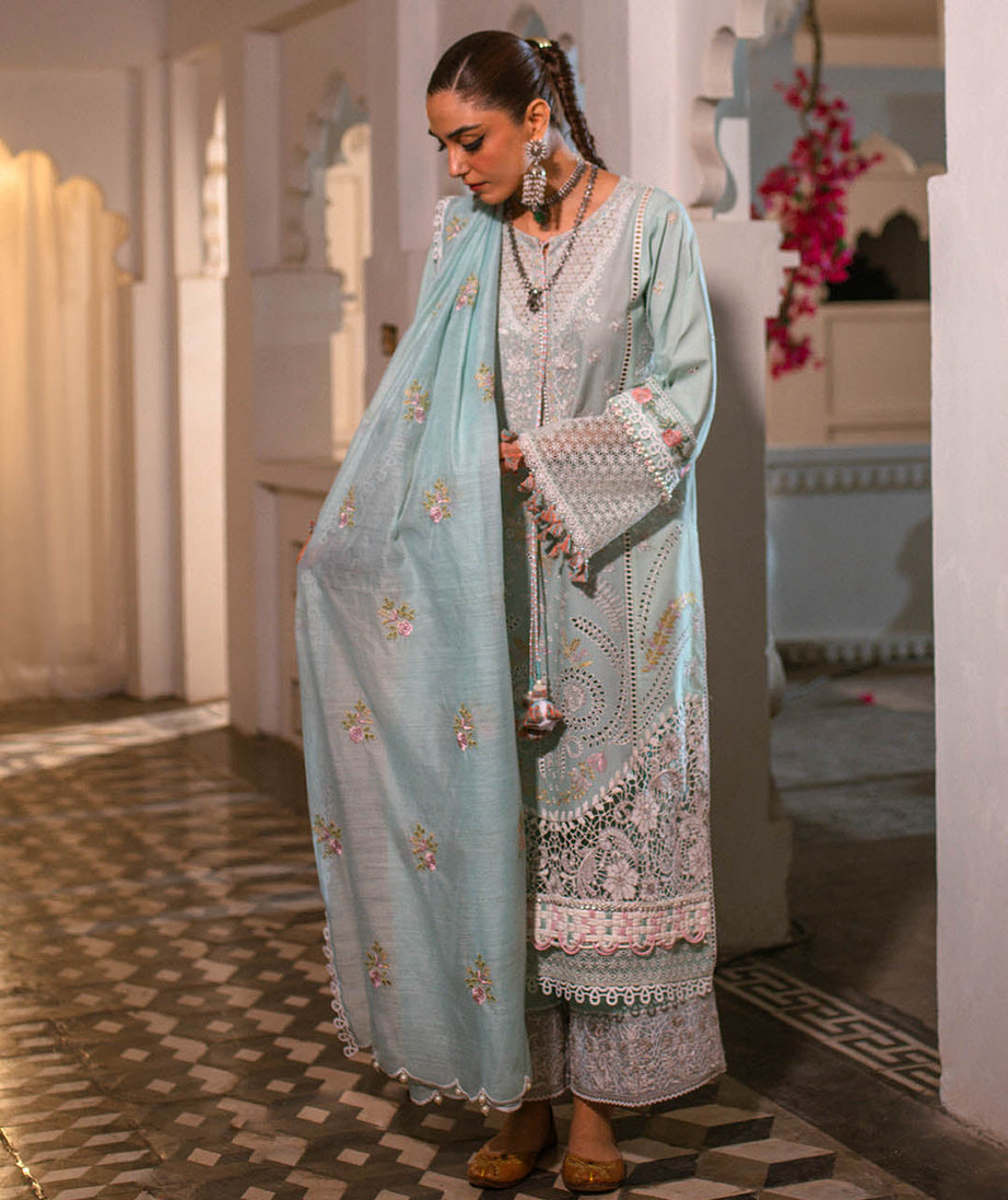 Sajna Luxury Festive Lawn'25 D#01 (Ersa)