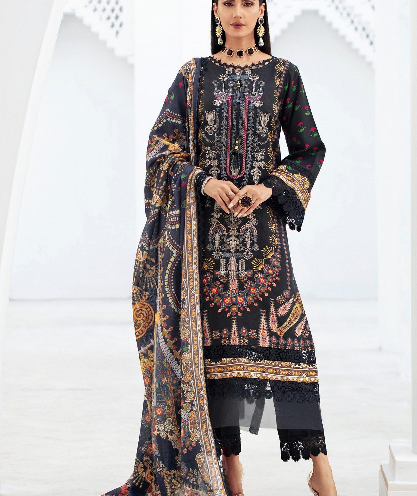 Lala Blossom Emb Linen`23 LW#0029
