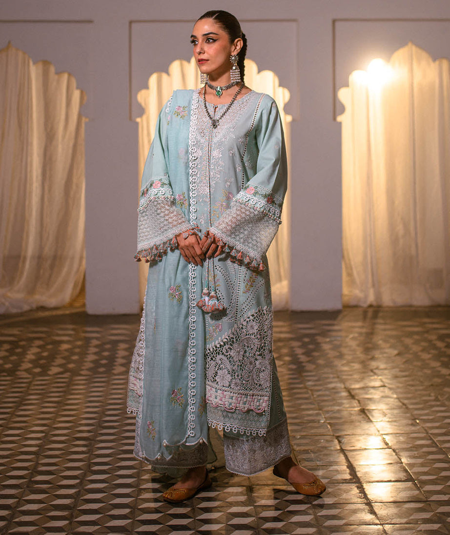 Sajna Luxury Festive Lawn'25 D#01 (Ersa)
