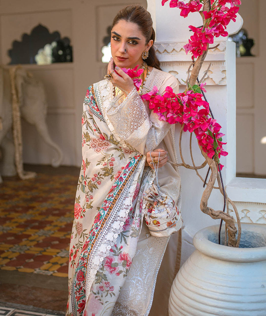 Sajna Luxury Festive Lawn'25 D#09 (Esme)