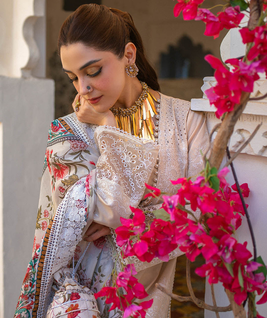 Sajna Luxury Festive Lawn'25 D#09 (Esme)