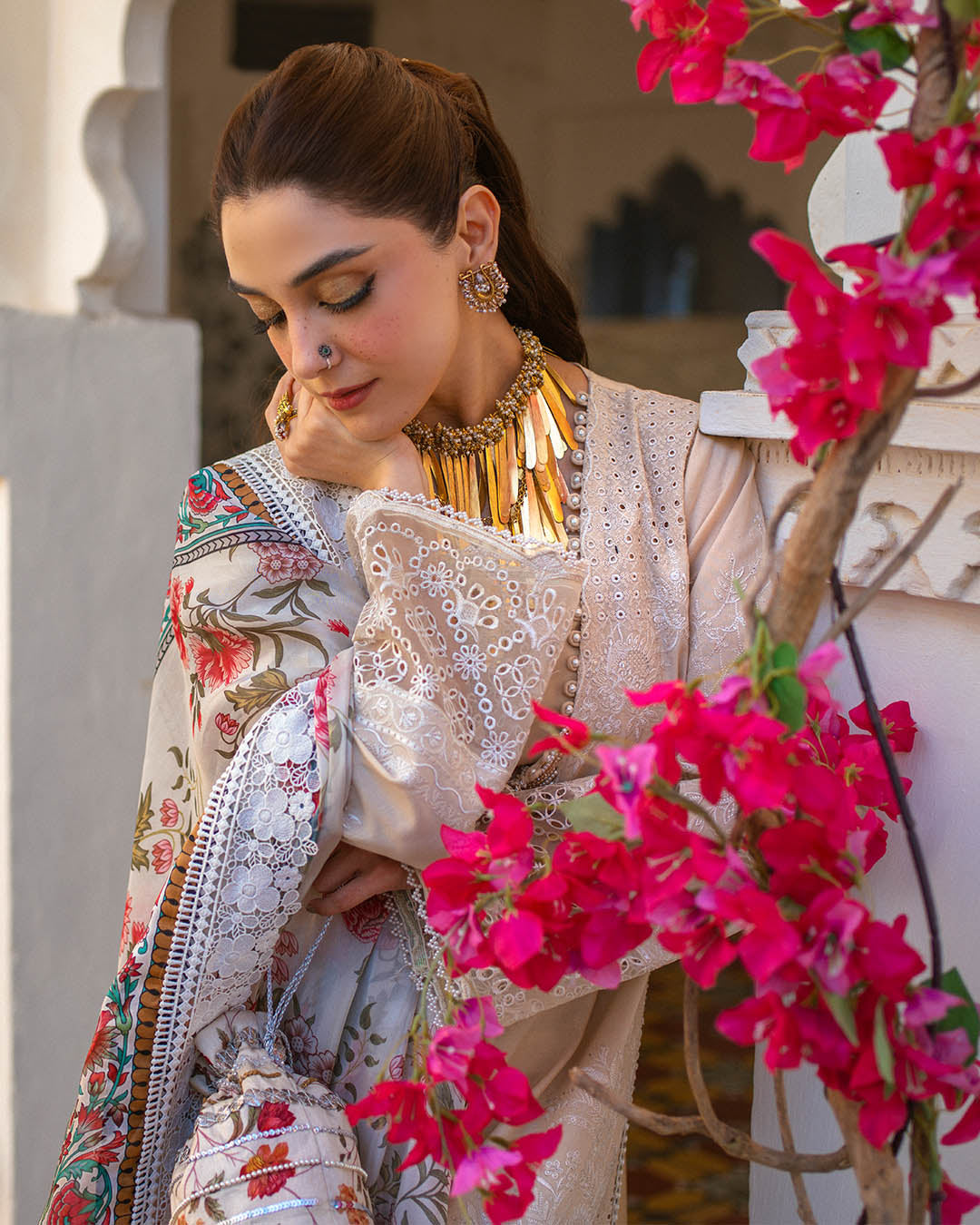 Sajna Luxury Festive Lawn'25 D#09 (Esme)