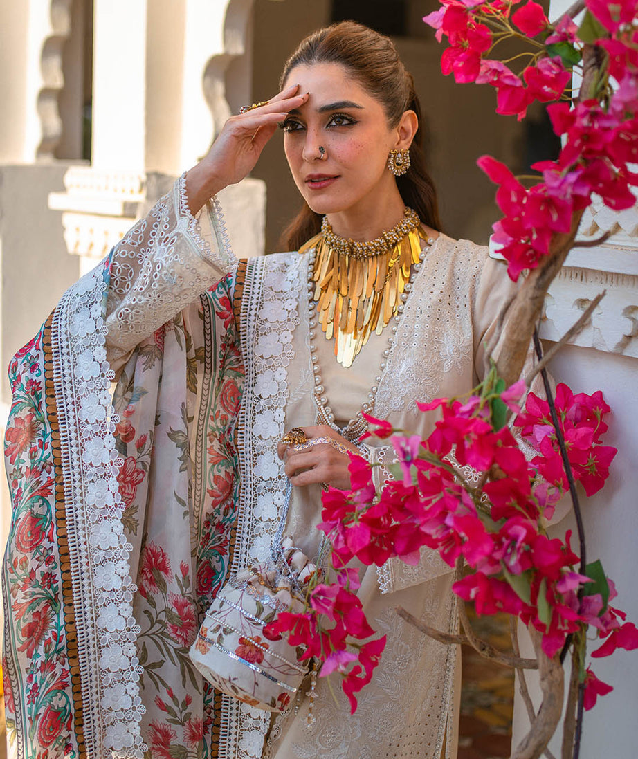 Sajna Luxury Festive Lawn'25 D#09 (Esme)