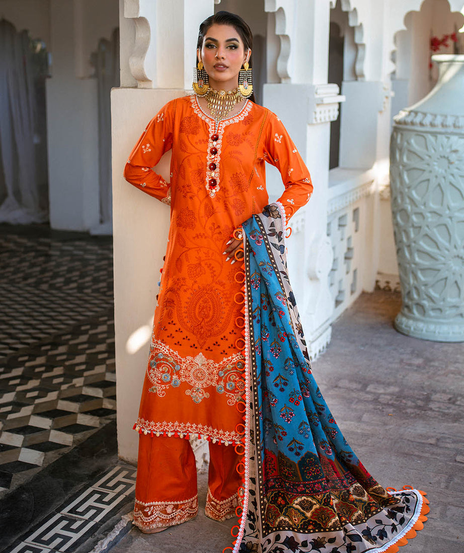 Sajna Luxury Festive Lawn'25 D#06 (Bella)