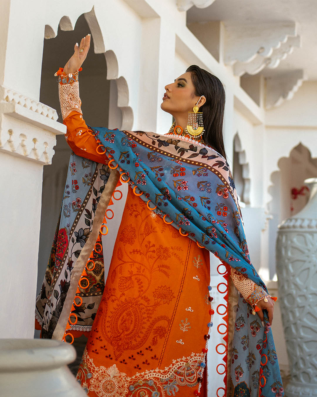 Sajna Luxury Festive Lawn'25 D#06 (Bella)