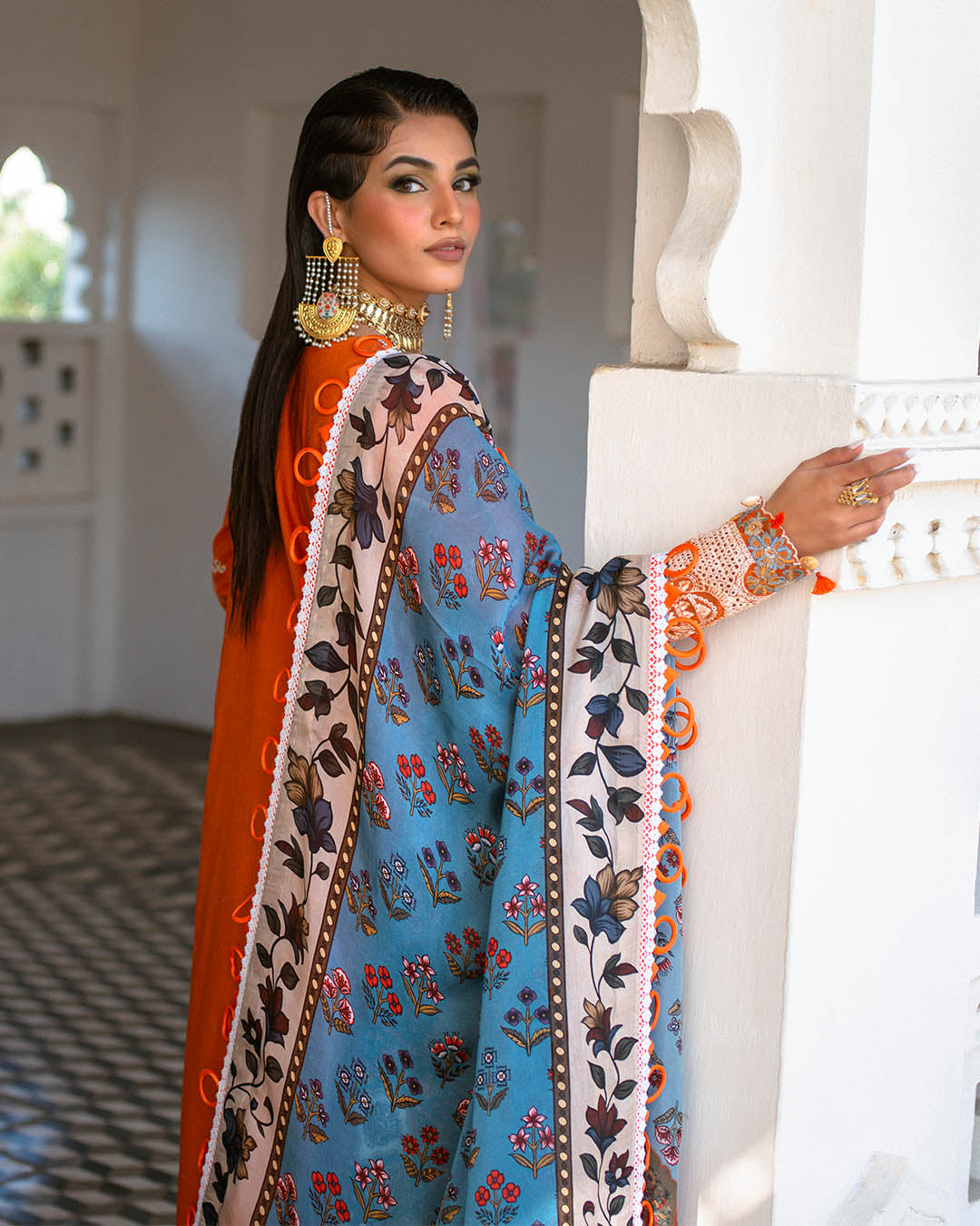 Sajna Luxury Festive Lawn'25 D#06 (Bella)