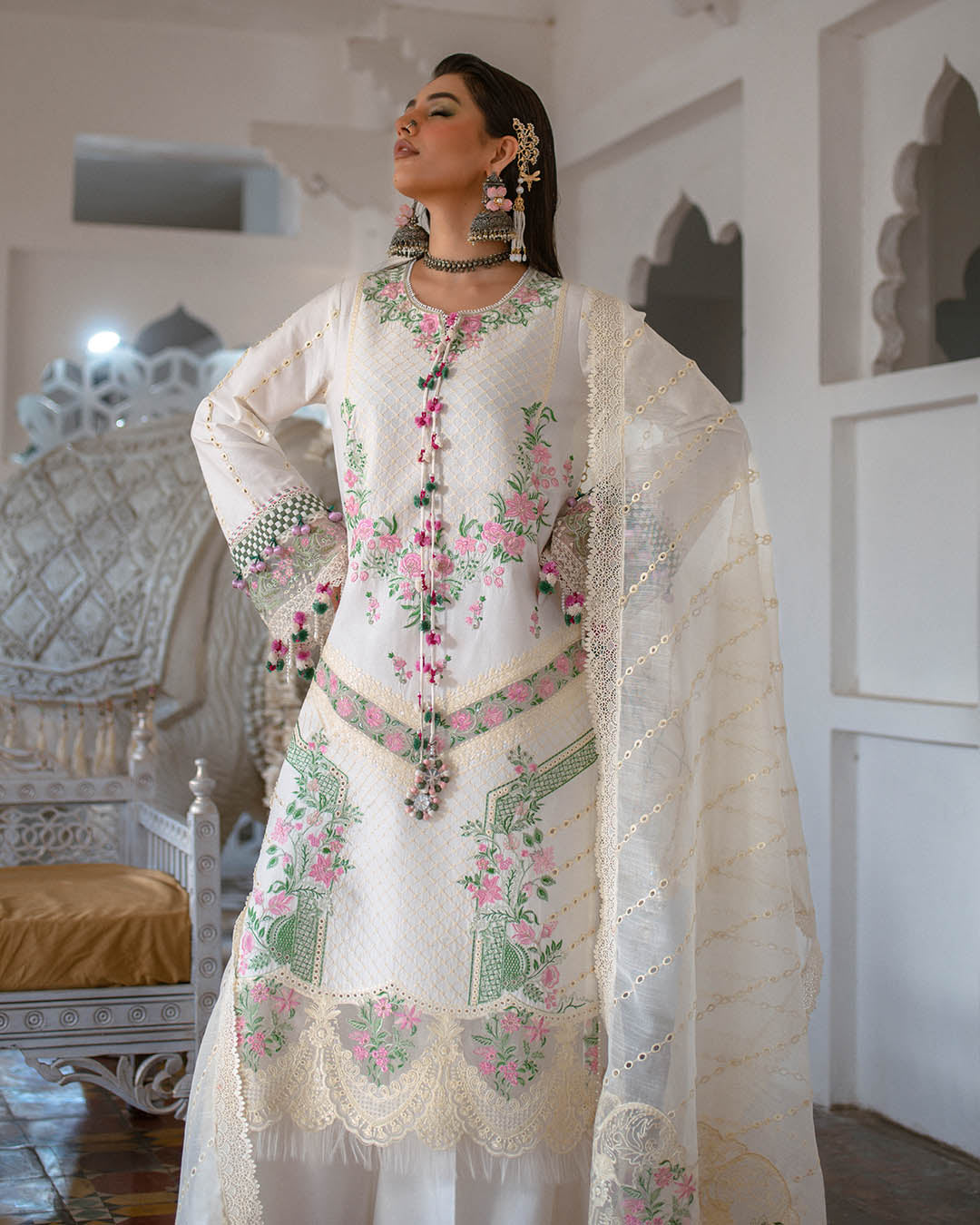 Sajna Luxury Festive Lawn'25 D#05 (Asra)