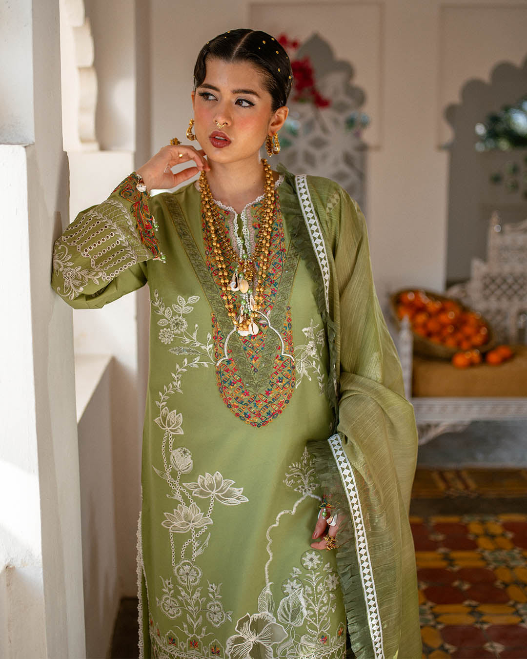 Sajna Luxury Festive Lawn'25 D#08 (Omavi)