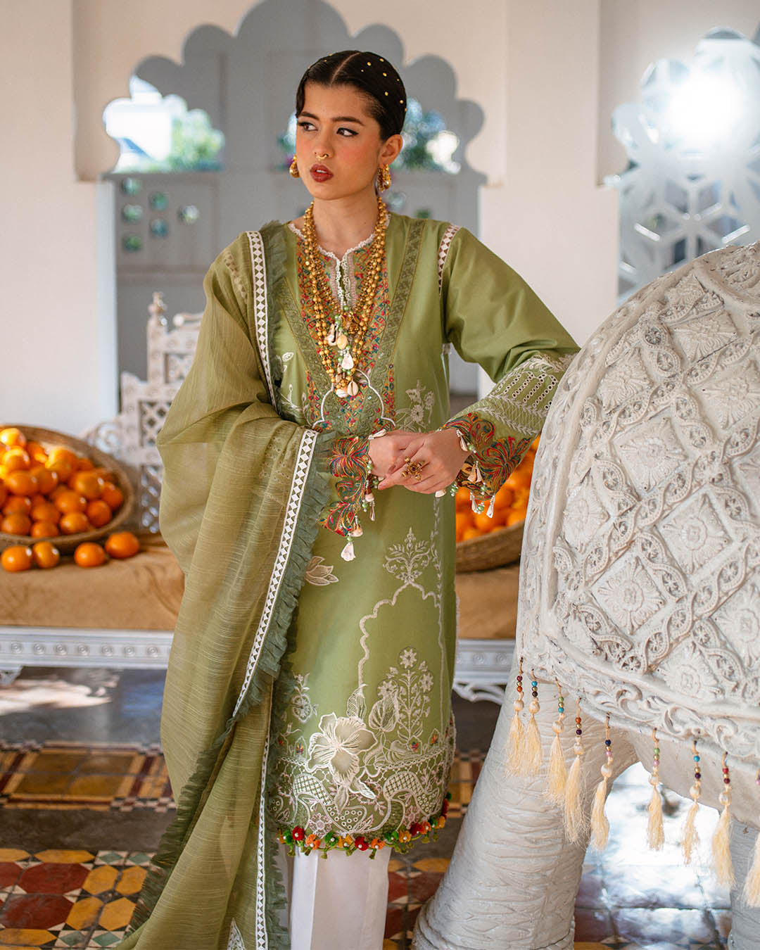 Sajna Luxury Festive Lawn'25 D#08 (Omavi)