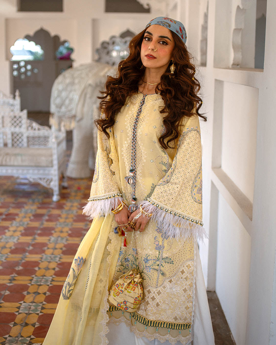 Sajna Luxury Festive Lawn'25 D#02 (Ayzel)