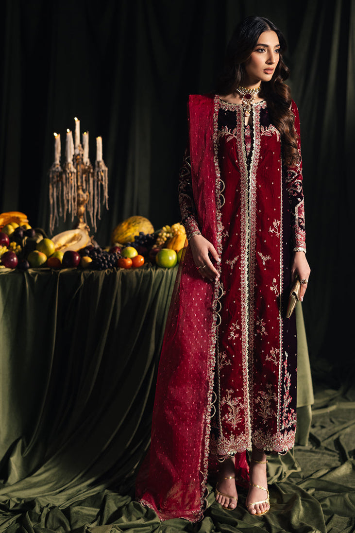 Qalamqar velvet Edit'24 BK-04 KESIA