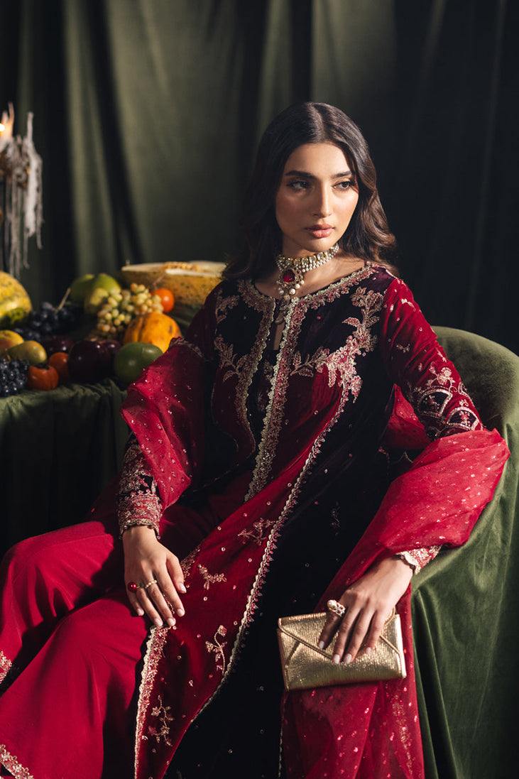 Qalamqar velvet Edit'24 BK-04 KESIA