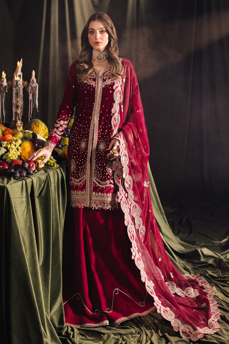 Qalamqar velvet Edit'24 BK-02 AMARA