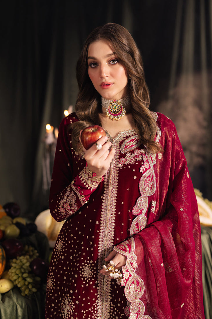 Qalamqar velvet Edit'24 BK-02 AMARA