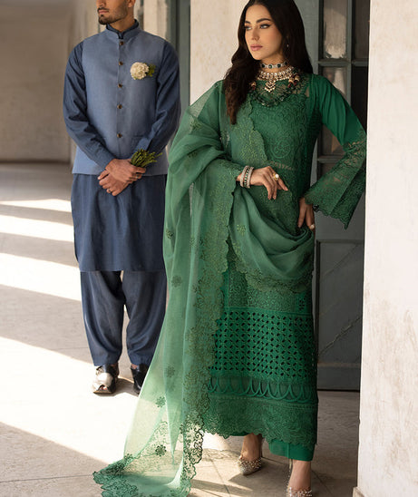 Mahnur Mahrukh Lawn'24 D#3-B EMERALD