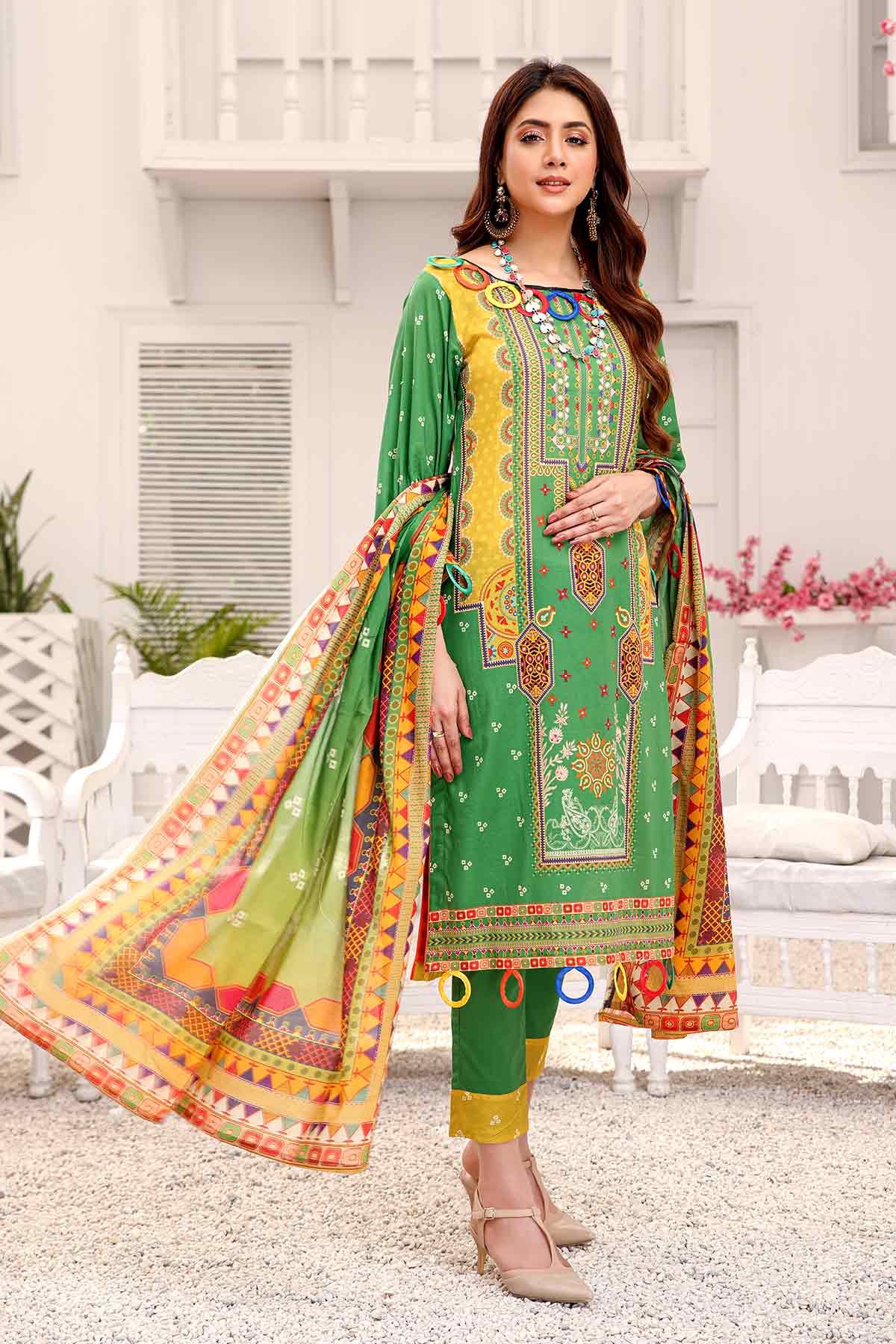 Peridot Rangoli Lawn'22 PR#215-B