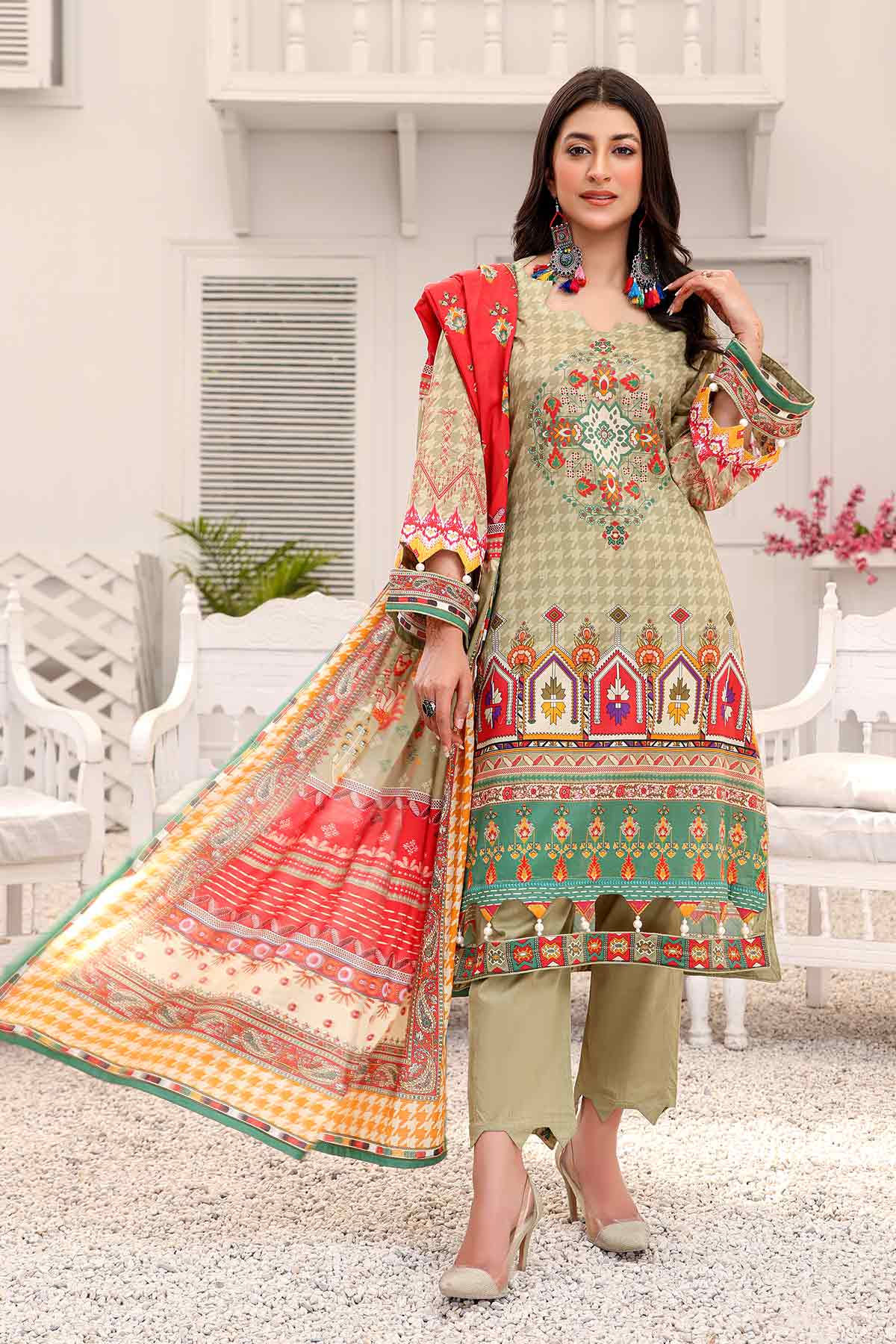 Peridot Rangoli Lawn'22 PR#217-B