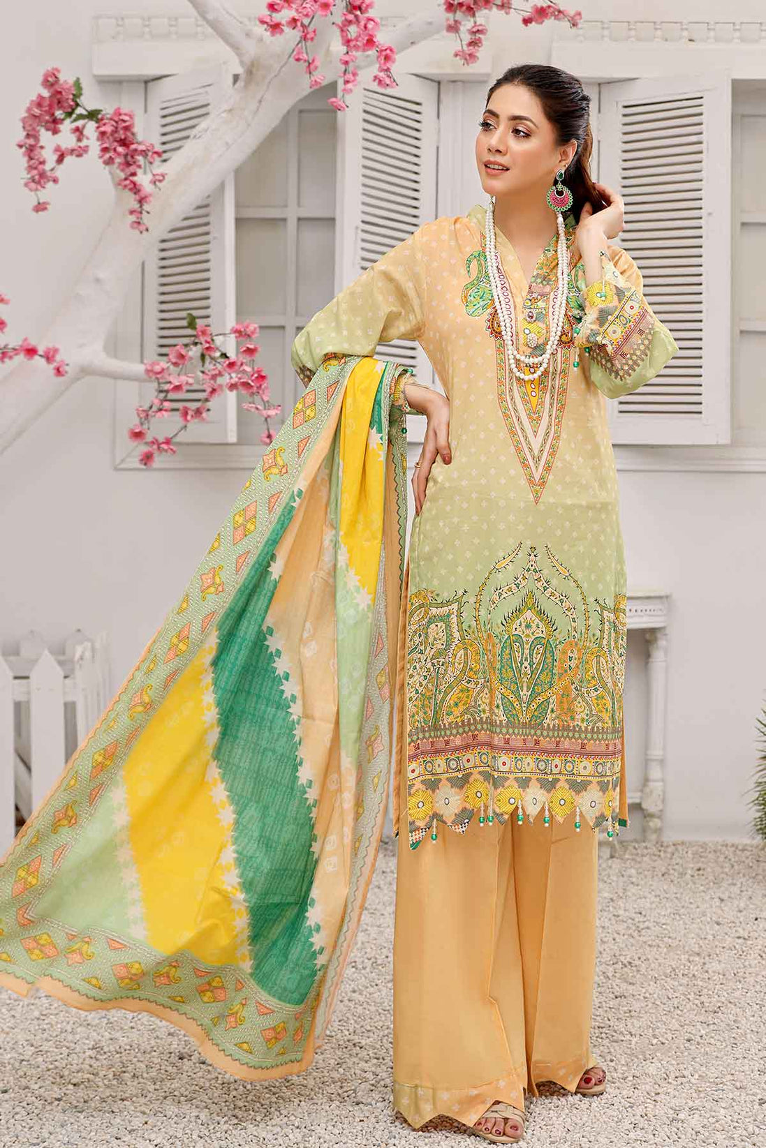 Peridot Rangoli Lawn'22 PR#221-A