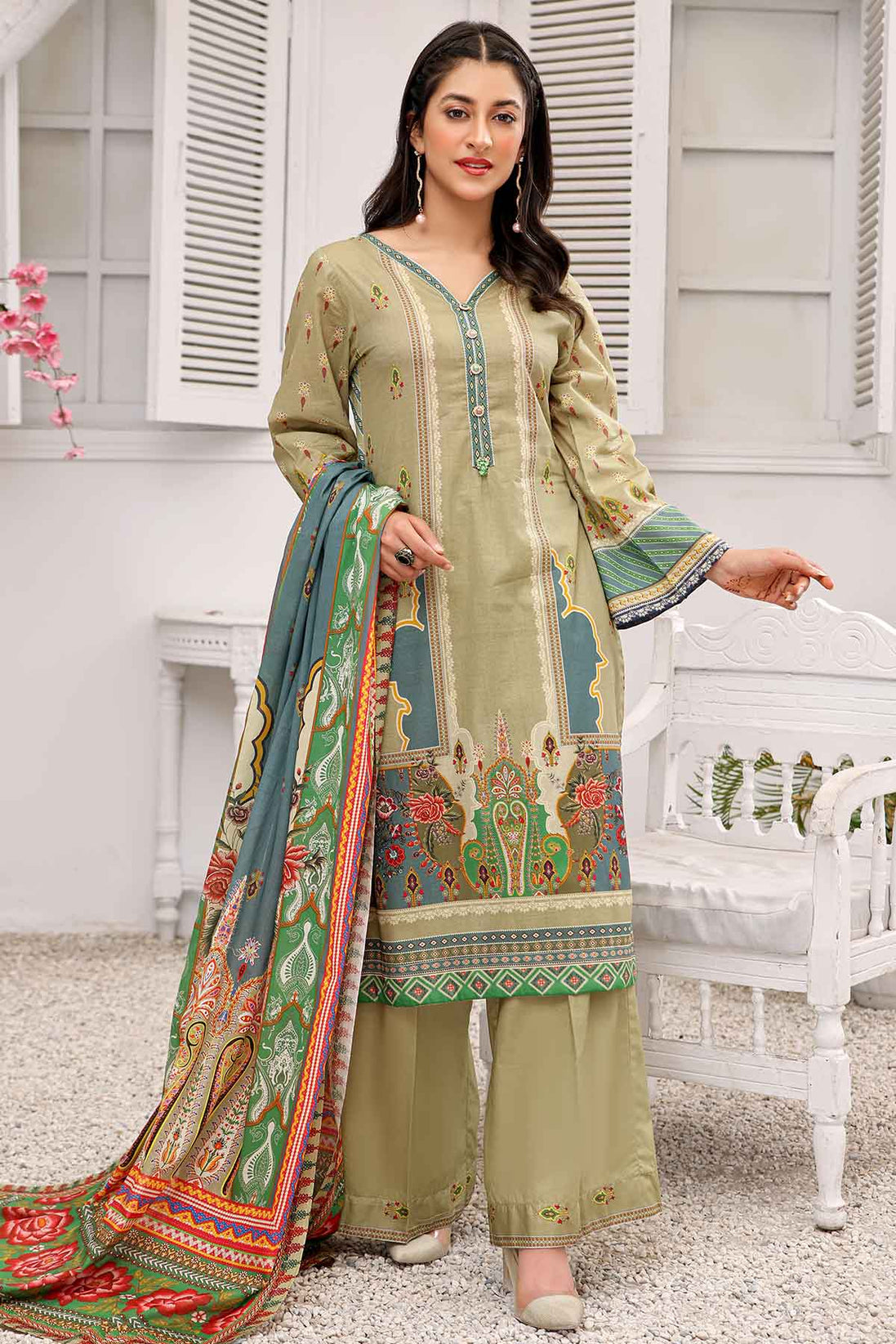 Peridot Rangoli Lawn'22 PR#216-B