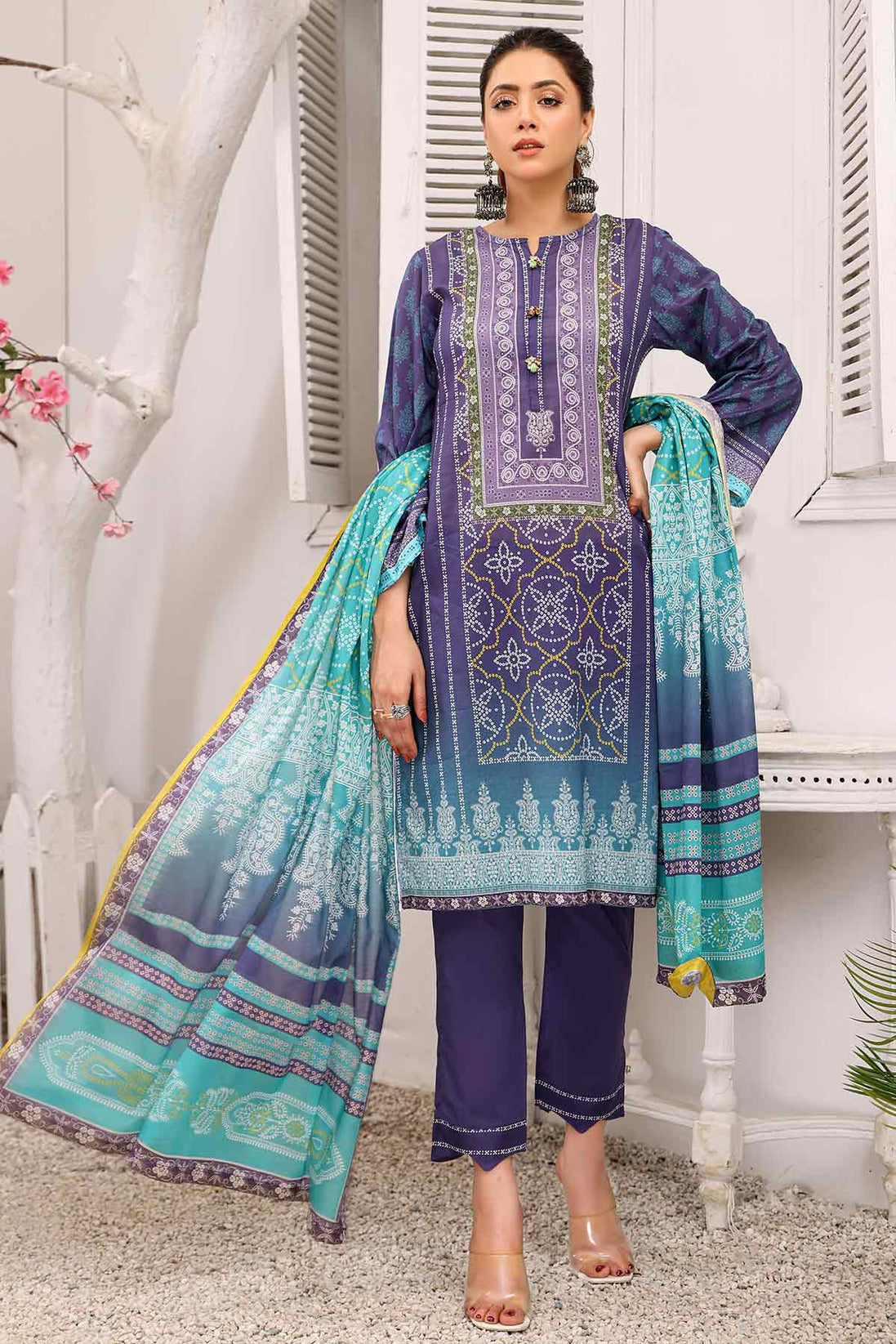 Peridot Rangoli Lawn'22 PR#218-B
