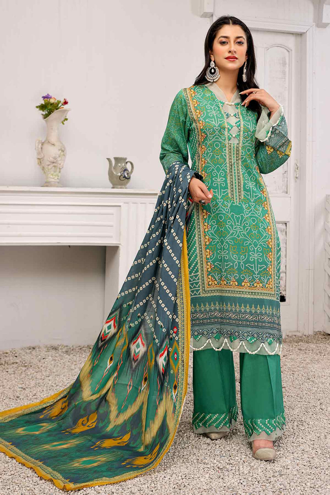 Peridot Rangoli Lawn'22 PR#219-B