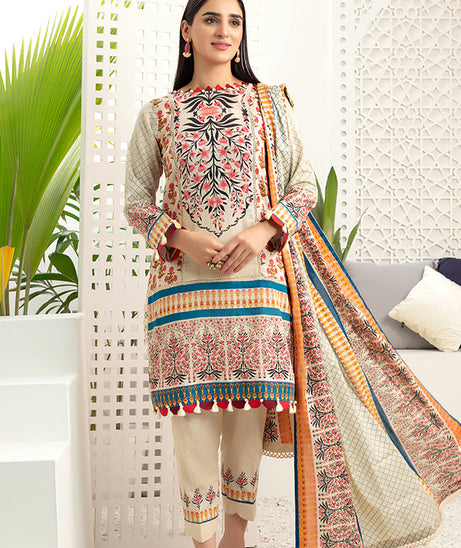 Al Zohaib Monsoon Lawn'22 D#7051 Lemon