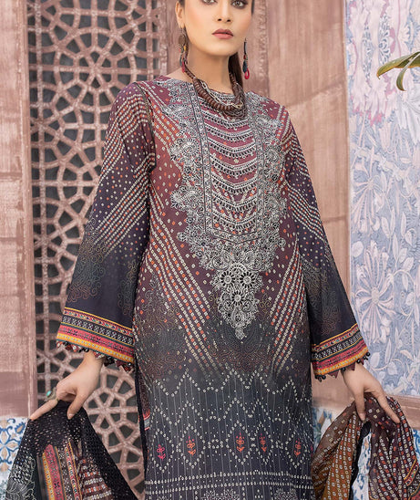 Zebaish Chunri Emb Lawn`22 D#04