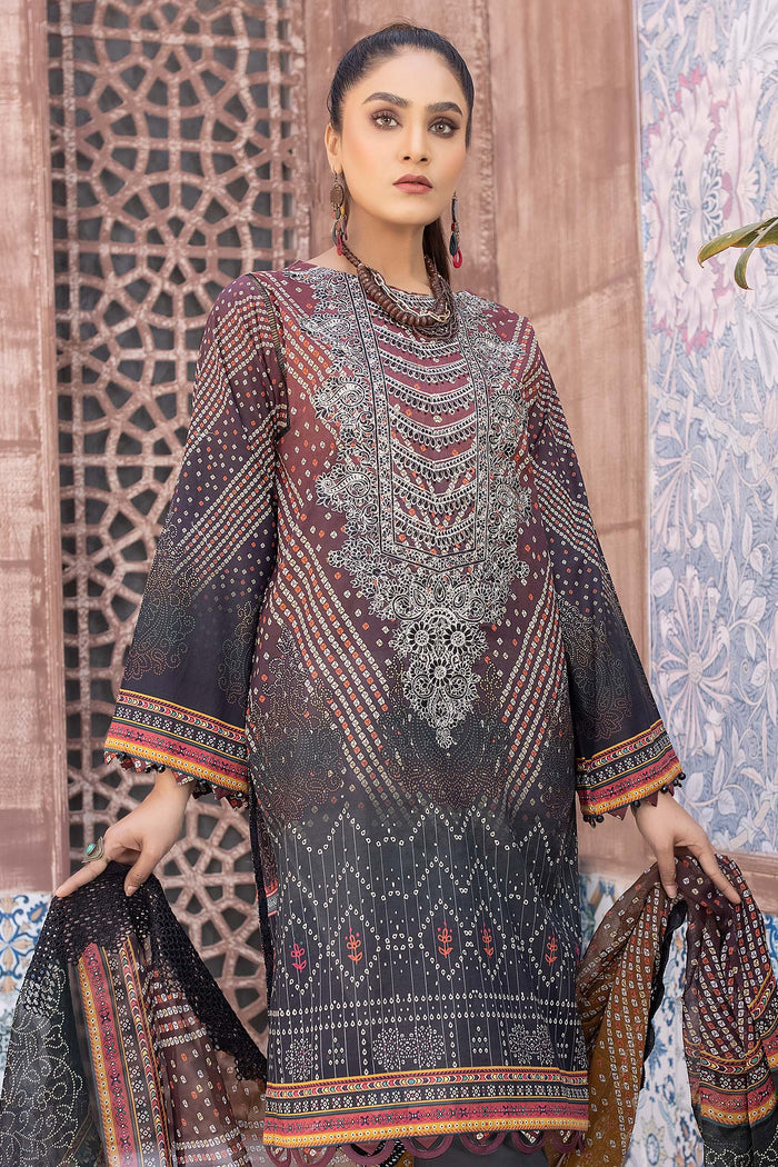 Zebaish Chunri Emb Lawn`22 D#04