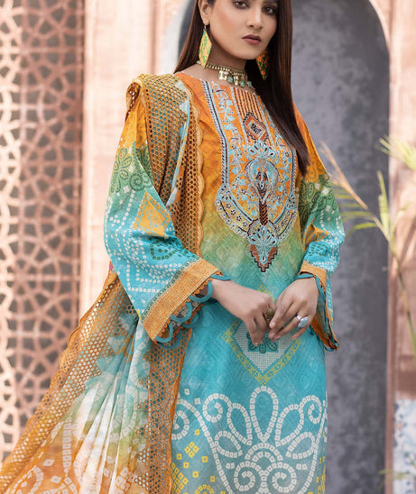 Zebaish Chunri Emb Lawn`22 D#09