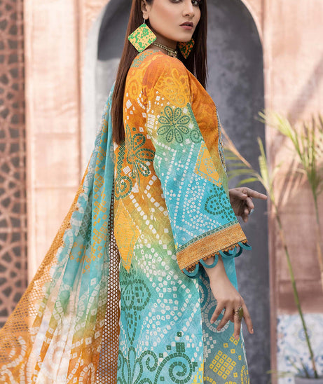 Zebaish Chunri Emb Lawn`22 D#09