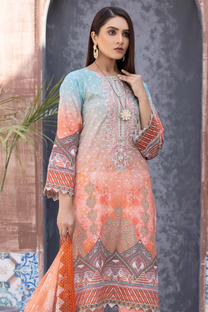Zebaish Chunri Emb Lawn`22 D#07