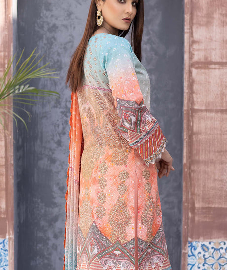 Zebaish Chunri Emb Lawn`22 D#07