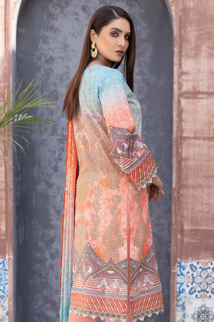 Zebaish Chunri Emb Lawn`22 D#07