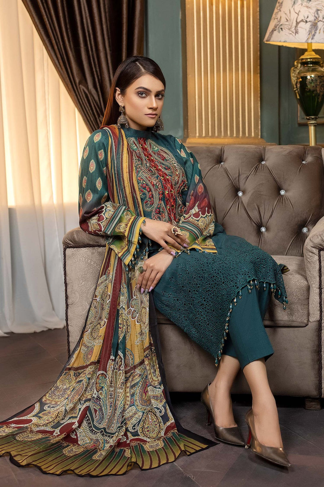 Zebaish Rang-e-Bahar Emb Lawn'22 D#1