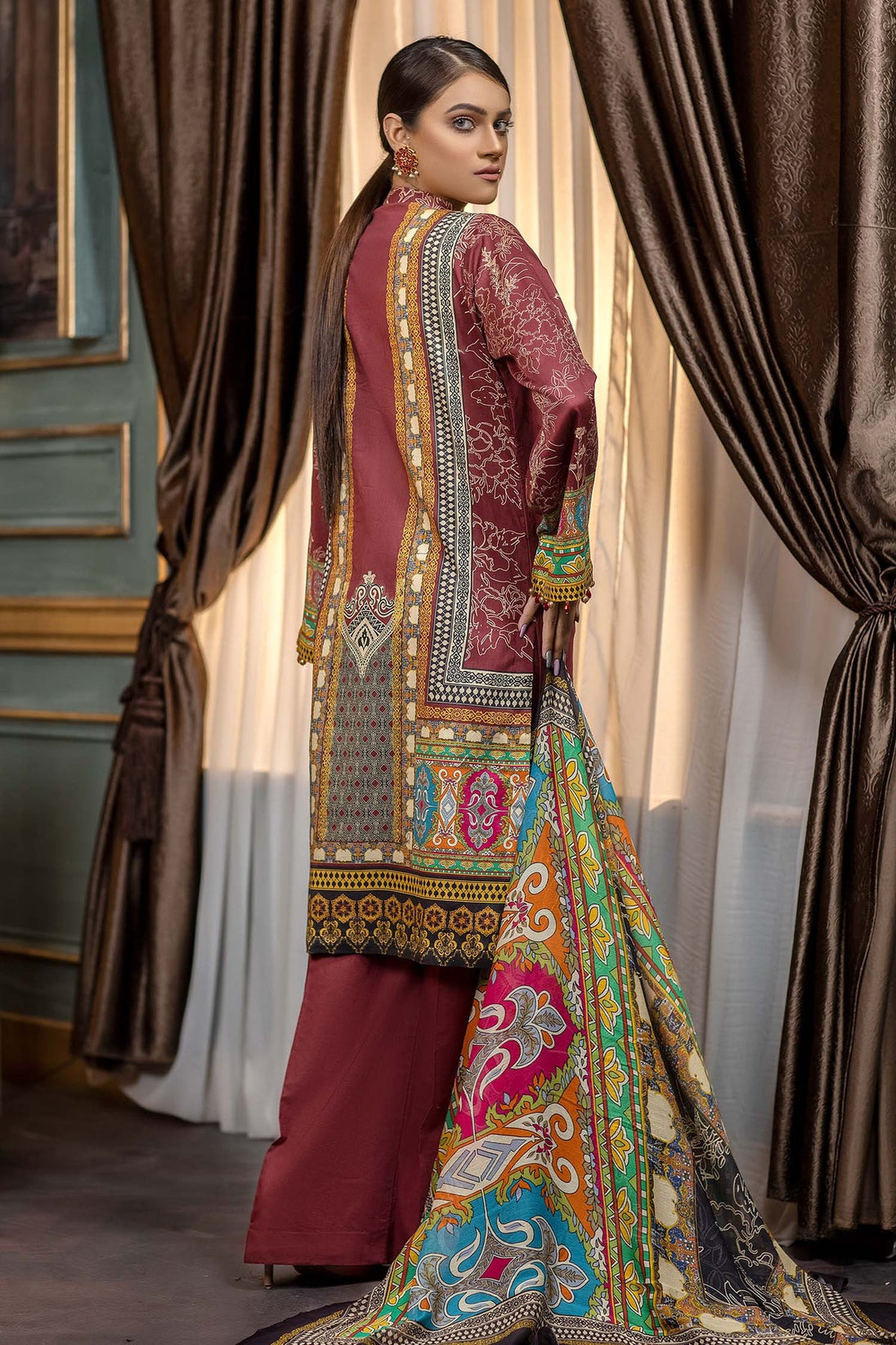 Zebaish Rang-e-Bahar Emb Lawn'22 D#6