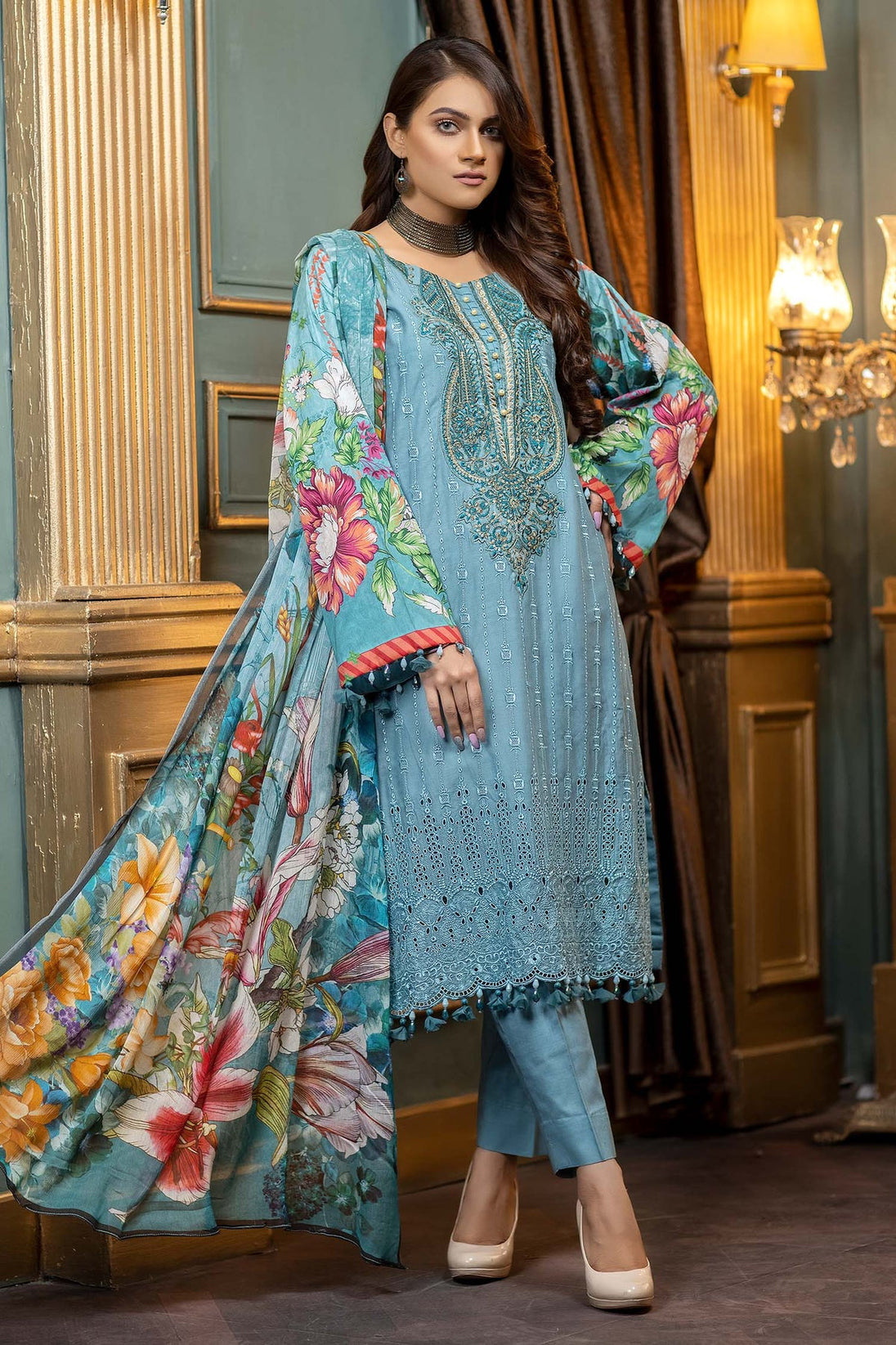 Zebaish Rang-e-Bahar Emb Lawn'22 D#10