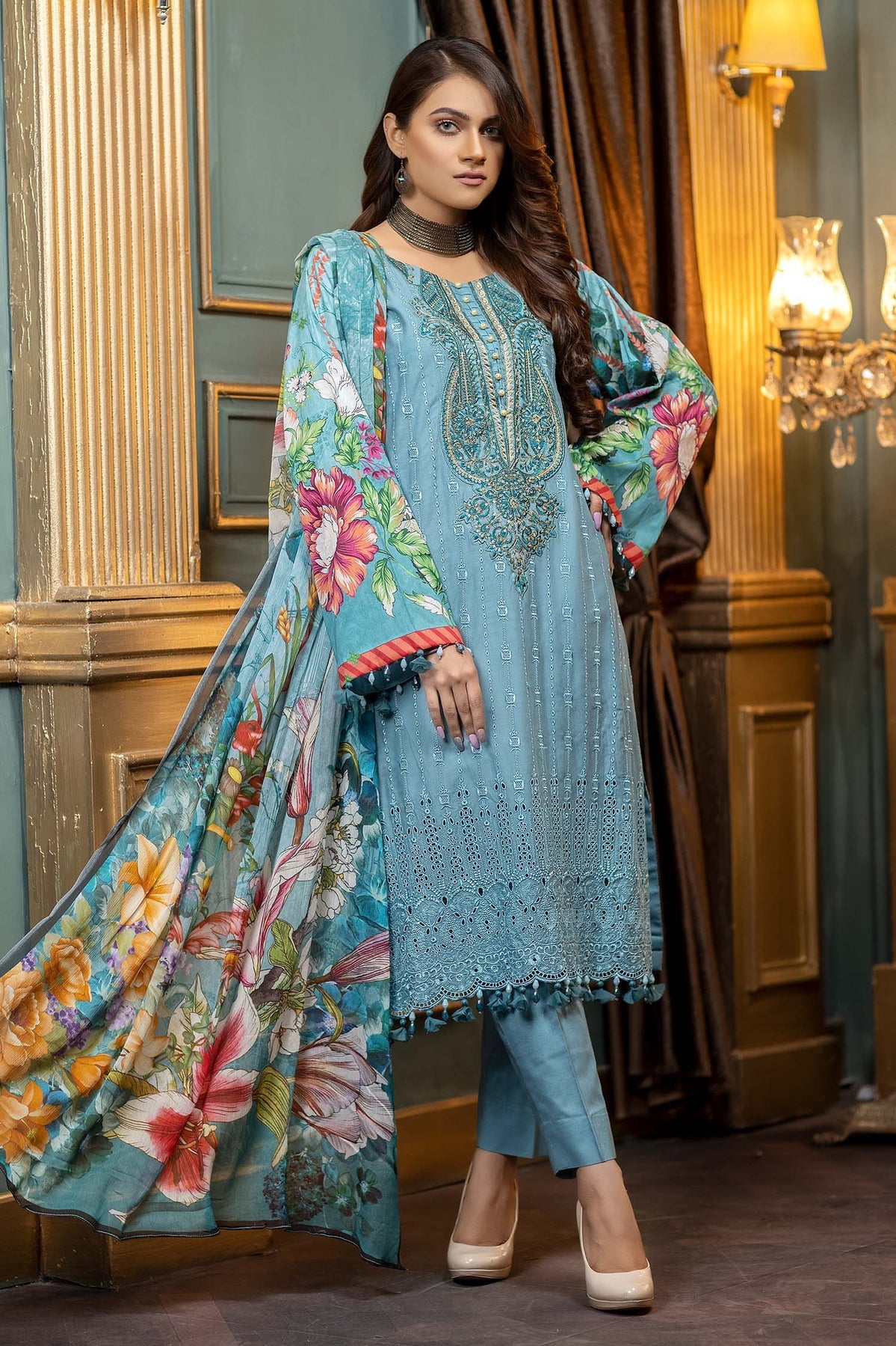 Zebaish Rang-e-Bahar Emb Lawn'22 D#10