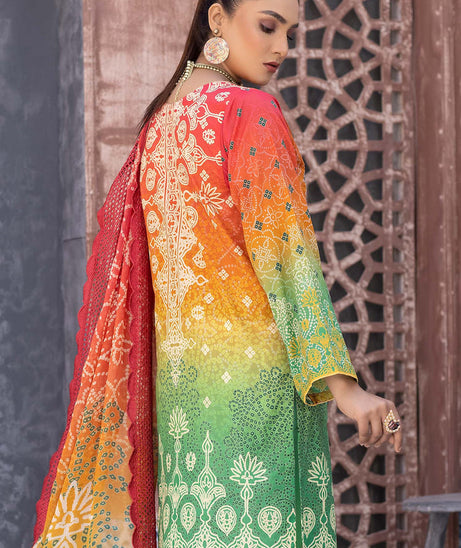 Zebaish Chunri Emb Lawn`22 D#01