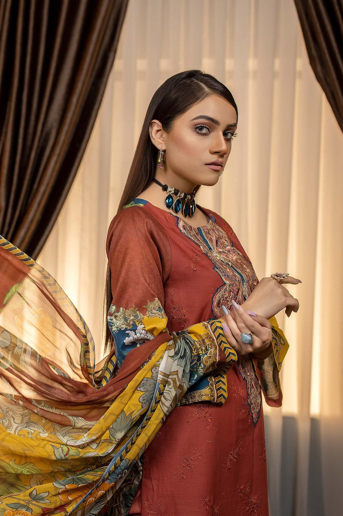 Zebaish Rang-e-Bahar Emb Lawn'22 D#2