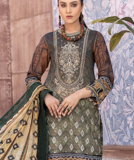 Zebaish Chunri Emb Lawn`22 D#03